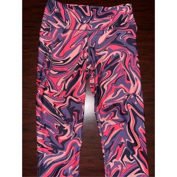 Under Armour Marble Print Compression Leggings with Pocket Size Medium - Picture 2 of 9